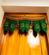 Door hanging torana, Toran door decor, Indian toran for doors, Traditional door hanging, Decorative torana for home entrance, Handmade door toran, Ethnic door toran decoration, Festive door hanging, Cultural door toran, Embroidered door torana,