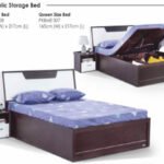 Piyestrac Knock Down Bed With Hydraulic Storage (MEGAN) | Space-Saving & Stylish