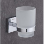 [Space-Saving Utility] Wall-Mounted Tumbler Holder – [2-in-1 Design] Practical Elegance for Modern Bathrooms