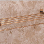 Wall-Mounted Bathroom Towel Rack – Stainless Steel, Durable & Space-Saving