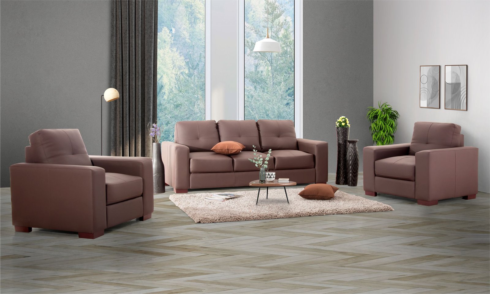 BRIANA 3+1+1 Seater Sofa PSBR 003+1+1