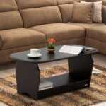 [2-Tier Design] Piyestra Coffee Table with Storage Shelf – Functional & Stylish