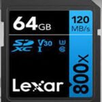 Lexar Profes. 800x SDXC UHS-I U3 V30, 64GB memory card