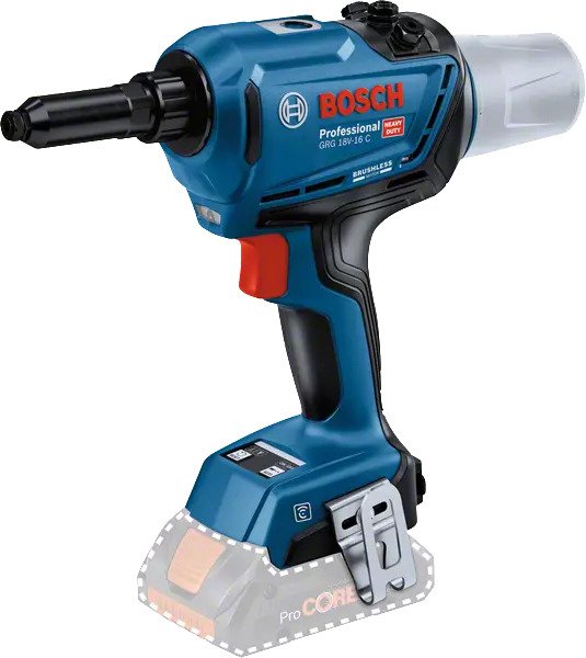 Bosch GRG 18V-16 C Professional Cordless Rivet Gun [18V | 16 kN | Compact Power] - Image 2