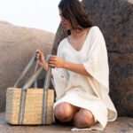 HYACINTH SINGLE WEAVE PICNIC BASKET BAG SMALLWATER