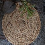 Water Hyacinth Round Floor Mat