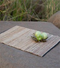 Banana fiber handloom table mat, All-natural handwoven table placemat, Sustainable fiber table decor, Eco-friendly handloom table mat, Biodegradable banana leaf handloom mat, Natural fiber table covering, Organic handloom table mat, Artisan-made handwoven dining accessory, Ethically sourced table decor, Eco-conscious place setting handloom,