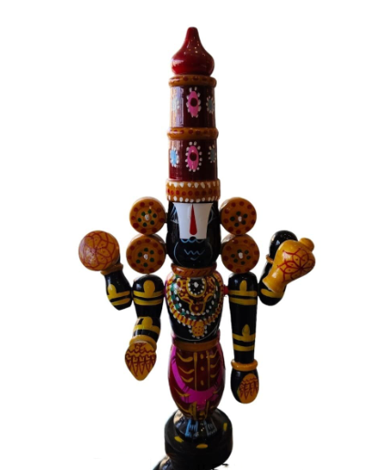 Standing Balaji statue, Balaji 15-inch statue, Lord Venkateswara statue, Hindu deity statue, Religious statues, Indian deity figurines, Balaji sculpture, Religious home decor, Hindu god idols, Balaji temple statue,