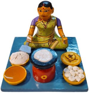 Dosa Making Lady Kondapally Wooden Toy