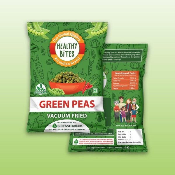 Healthy Bites Green Peas [5 Benefits] – The Ultimate Snack for Health and Wellness (Pack of 3) (SD 01)