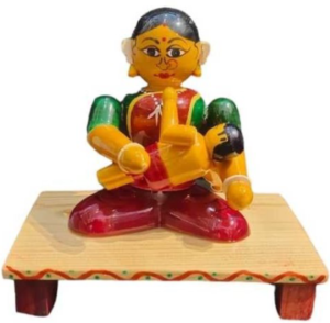 Etikoppaka wooden toy, Mother feeding figurine, Indian wooden handicraft, Traditional wooden toys, Handcrafted mother and child figurine, Etikoppaka craftsmanship, Collectible wooden figurines, Indian home decor accents, Artisanal wooden sculptures, Unique mother and child decor,