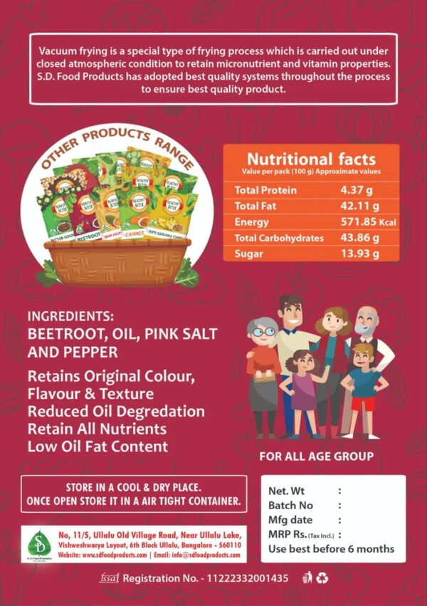 How to Incorporate Beetroot Chips into Your Diet (45gms Pack of 3)