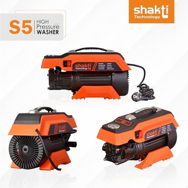 Shakti Pressure Washer S5 [Powerful & Compact] – High-Pressure Cleaning Machine for Home & Outdoor Use (2024)