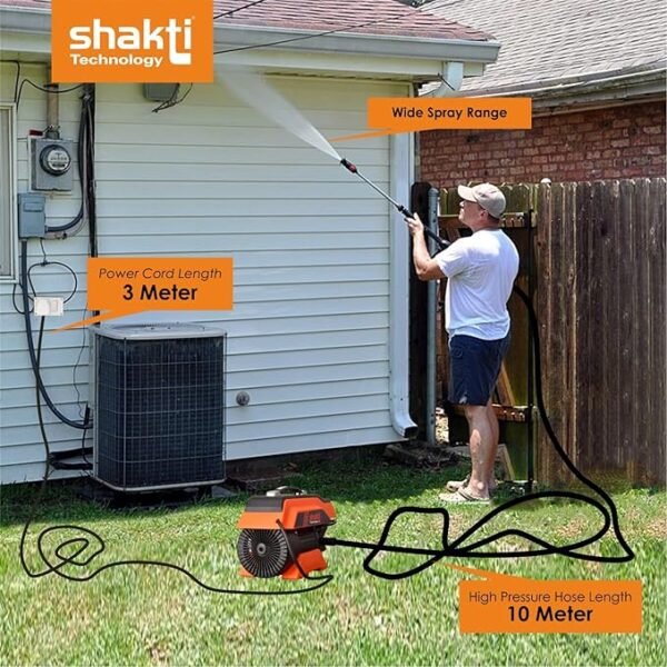 Shakti Pressure Washer S5 [Powerful & Compact] – High-Pressure Cleaning Machine for Home & Outdoor Use (2024)