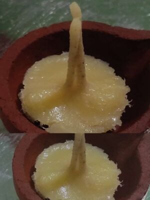 Ghee Flower Type Wicks – Pure ghee-based wicks for spiritual rituals, providing a smokeless, clean flame and calming aroma.