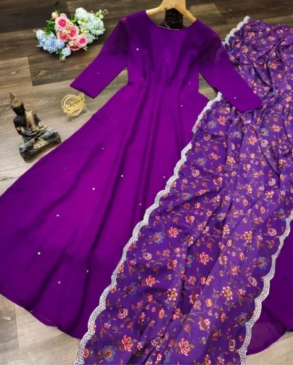 Maxi gown with dupptta (Prem01)