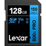 [2025 Model] Lexar Professional 800x Pro 128GB Blue Series – [High-Speed UHS-I SD Card Up to 150MB/s]