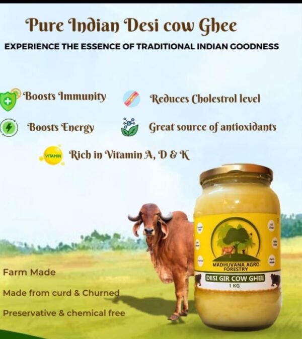 Pure Indian Desi Cow Ghee – 100% Natural & Traditional Bilona Method