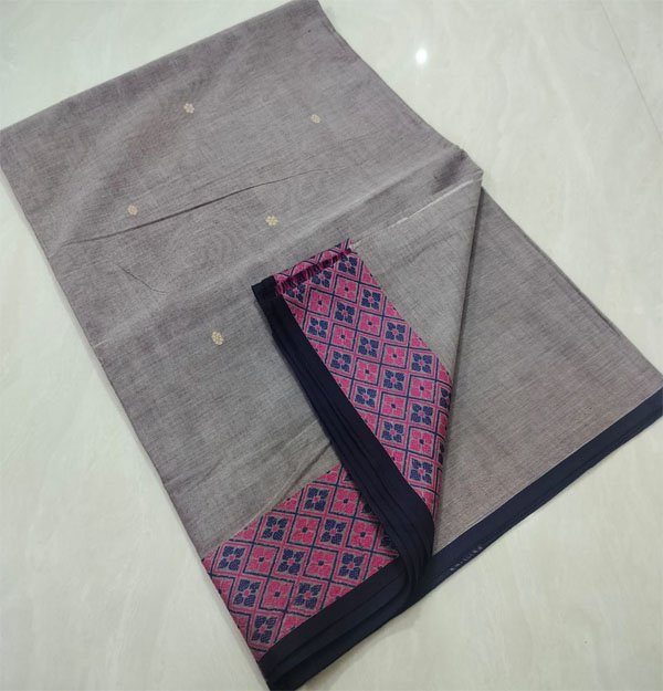 Kanchi Cotton hand woven putta saree