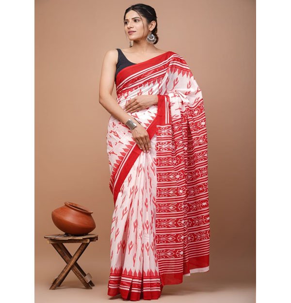 Mulmul Cotton Saree