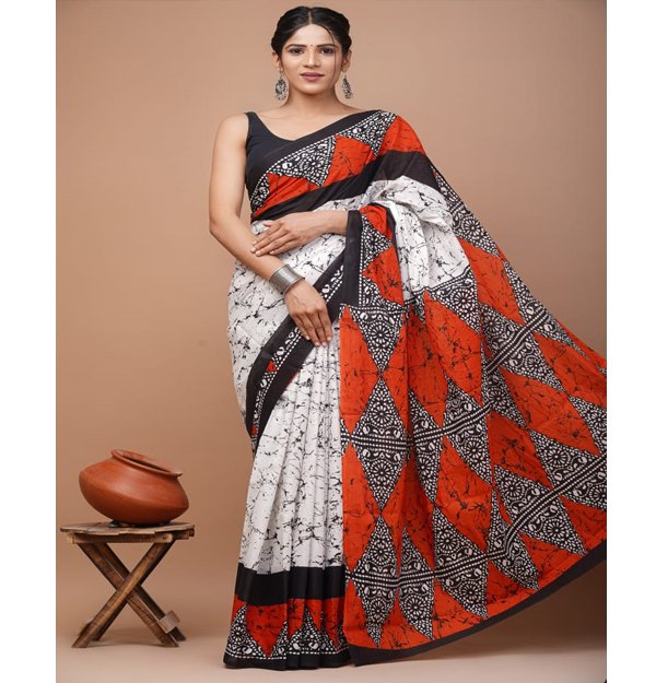 Mulmul Cotton Saree