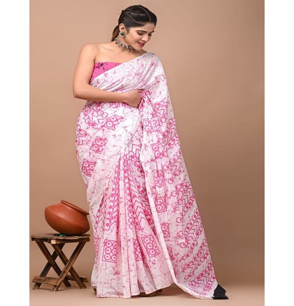 Mulmul Cotton Saree