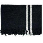[Authentic Kolhapuri] Heavyweight Black Wool Ghongadi [Kambali] – [Traditional Handwoven Blanket]