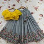 Georgette Lehenga For Kids