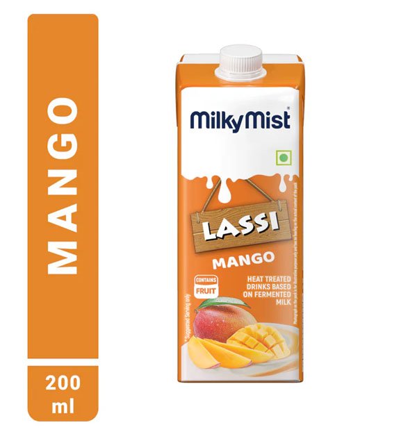 Milky Mist Mango Lassi-200ml (Pack of 6)