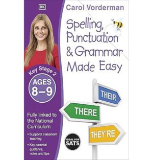 Spelling Punctuation and Grammar Made Easy KS2, Key Stage 2 spelling and grammar book, Grammar and punctuation for ages 8-9, KS2 spelling punctuation grammar exercises, Spelling and grammar workbook ages 8-9, KS2 English grammar guide, Spelling and punctuation practice for KS2, Grammar made easy for 8-9 year olds, Key Stage 2 English grammar exercises, Spelling grammar activities for KS2,