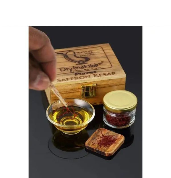 Saffron Kashmir Original 2gms Wooden Box