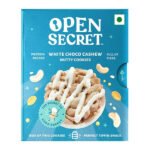 [3-Pack] Open Secret White Choco Cashew Nutty Cookies – Crunchy, Delicious & Guilt-Free Treat!