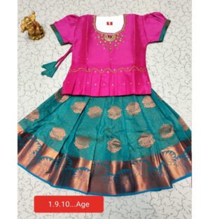 Kids Pattu Pavadai online, Traditional Pattu Pavadai for kids, Kids silk Pavadai set, Pattu Pavadai dress for baby girls, Kids Pattu Pavadai with dupatta, Ethnic wear for kids - Pattu Pavadai, Buy Kids Pattu Pavadai sets, Designer Pattu Pavadai for toddlers, Baby girl Pattu Pavadai, South Indian Pattu Pavadai for kids,