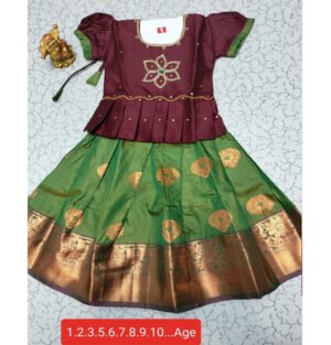 Kids Pattu Pavadai online, Traditional Pattu Pavadai for kids, Kids silk Pavadai set, Pattu Pavadai dress for baby girls, Kids Pattu Pavadai with dupatta, Ethnic wear for kids - Pattu Pavadai, Buy Kids Pattu Pavadai sets, Designer Pattu Pavadai for toddlers, Baby girl Pattu Pavadai, South Indian Pattu Pavadai for kids,