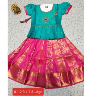 Kids Pattu Pavadai online, Traditional Pattu Pavadai for kids, Kids silk Pavadai set, Pattu Pavadai dress for baby girls, Kids Pattu Pavadai with dupatta, Ethnic wear for kids - Pattu Pavadai, Buy Kids Pattu Pavadai sets, Designer Pattu Pavadai for toddlers, Baby girl Pattu Pavadai, South Indian Pattu Pavadai for kids,