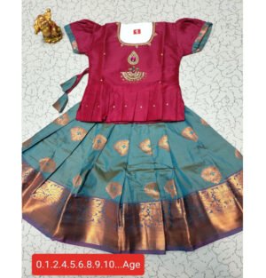 Kids Pattu Pavadai online, Traditional Pattu Pavadai for kids, Kids silk Pavadai set, Pattu Pavadai dress for baby girls, Kids Pattu Pavadai with dupatta, Ethnic wear for kids - Pattu Pavadai, Buy Kids Pattu Pavadai sets, Designer Pattu Pavadai for toddlers, Baby girl Pattu Pavadai, South Indian Pattu Pavadai for kids,