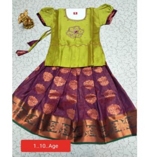 Kids Pattu Pavadai online, Traditional Pattu Pavadai for kids, Kids silk Pavadai set, Pattu Pavadai dress for baby girls, Kids Pattu Pavadai with dupatta, Ethnic wear for kids - Pattu Pavadai, Buy Kids Pattu Pavadai sets, Designer Pattu Pavadai for toddlers, Baby girl Pattu Pavadai, South Indian Pattu Pavadai for kids,