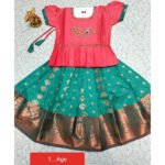 Kids Pattu Paavadai Sets ( vibgyor 01)