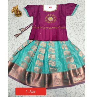 Kids Pattu Pavadai online, Traditional Pattu Pavadai for kids, Kids silk Pavadai set, Pattu Pavadai dress for baby girls, Kids Pattu Pavadai with dupatta, Ethnic wear for kids - Pattu Pavadai, Buy Kids Pattu Pavadai sets, Designer Pattu Pavadai for toddlers, Baby girl Pattu Pavadai, South Indian Pattu Pavadai for kids,