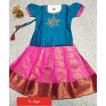 Kids Pattu Paavadai Sets ( vibgyor 01)