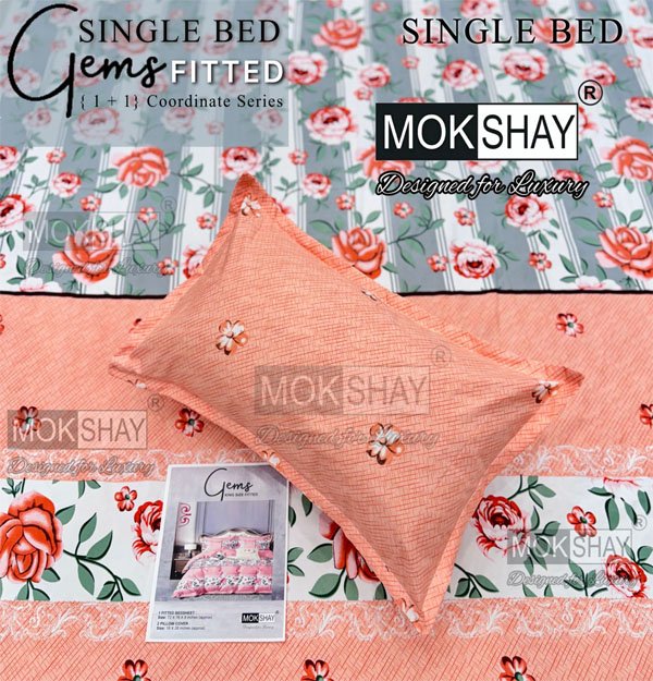 Mokshay Single Bed-covers (Bedsheets & pillow covers) (Vishesh)