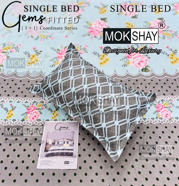 Mokshay Single Bed-covers (Bedsheets & pillow covers) (Vishesh)