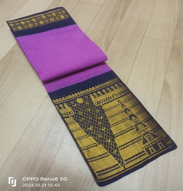 Sungudi Mayuri long border Saree