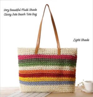 Jute beach tote bag, Multi-shade jute tote bag, Eco-friendly beach bag, Stylish jute tote bags, Classy beach tote bag, Durable jute bags for women, Multi-color beach tote, Jute tote bags for travel, Large jute beach bags, Jute bags for casual outings, Best jute tote bag for beach trips, Multi-shade jute tote bag for women, Eco-friendly beach bags made from jute, Spacious and stylish jute tote bags, Classy multi-color jute bags for outings, Sustainable jute tote bags for travel, Multi-shade tote bag for everyday use, Jute tote bags for shopping, Beach bags made of jute, Large capacity jute tote bags, Multi-shade stylish beach bags, Lightweight jute bags for summer, Multi-shade jute tote bag price, Buy jute beach tote bags online, Jute tote bags with trendy designs, Durable and classy jute tote bag, Eco-friendly multi-shade tote bags,