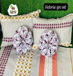 Hand Made Designer 5-pc's-Cushion-Bedding-Set