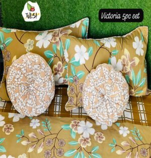 Hand Made Designer 5 pc's Cushion Bedding Set