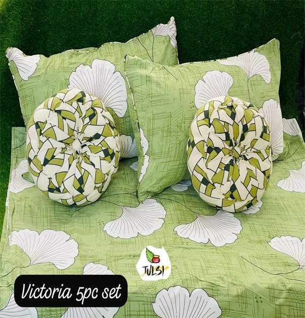 Hand Made Designer 5 pc's Cushion Bedding Set