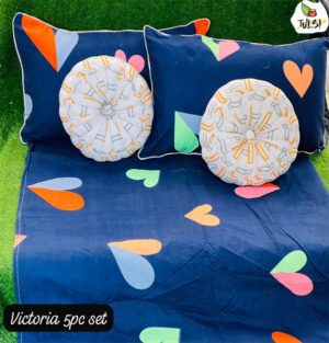 Hand Made Designer 5 pc's Cushion Bedding Set