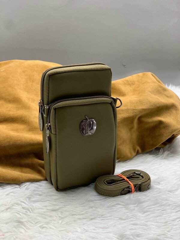 PU leather mobile sling bag,