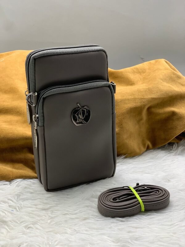 PU leather mobile sling bag,